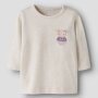 name it Baby Shirt Mäuschen - Peyote Melange