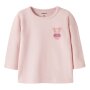 name it Baby Shirt Mäuschen - Lotus Rosa