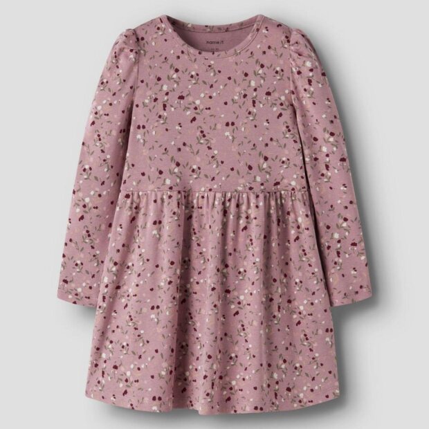 name it Kleidchen Blumenmuster - Lilas Rosa