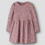 name it Kleidchen Blumenmuster - Lilas Rosa