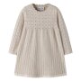 name it Strickkleid - Peyote Melange beige