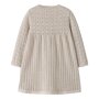 name it Strickkleid - Peyote Melange beige