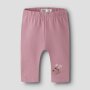 name it angeraute Leggings mit Blumenstickerei - Lilas rosa