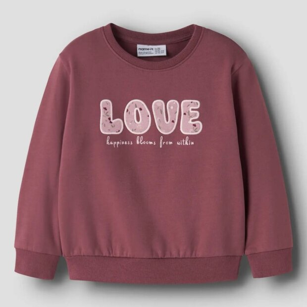 name it angerautes Sweatshirt - Wild Ginger