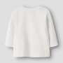 name it Baby Shirt Waldtiere - Cloud Dancer weiß