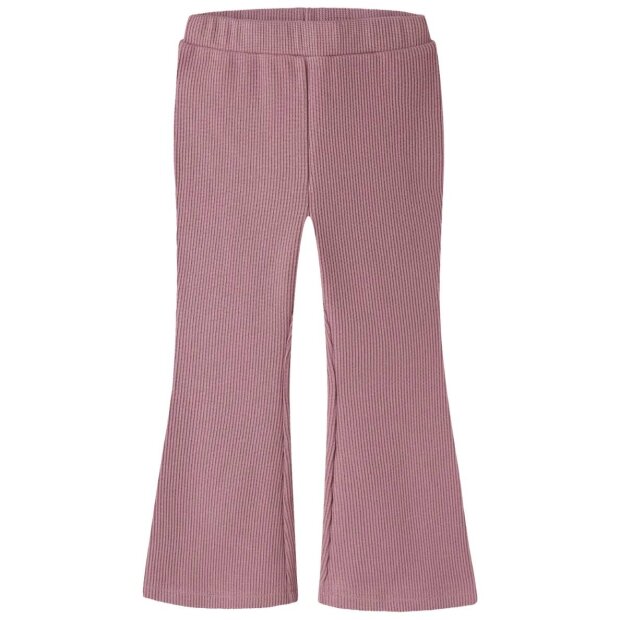 name it ausgestellte, gerippte Strickleggings - Lilas rosa