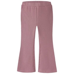 name it ausgestellte, gerippte Strickleggings - Lilas rosa