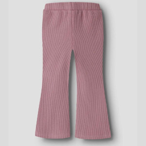 name it ausgestellte, gerippte Strickleggings - Lilas rosa