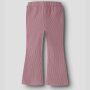 name it ausgestellte, gerippte Strickleggings - Lilas rosa