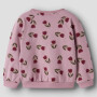 name it angerautes Sweatshirt AOP Blümchen - Lilas rosa