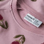 name it angerautes Sweatshirt AOP Blümchen - Lilas rosa