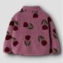name it Teddyjacke Blumen AOP - Lilas rosa