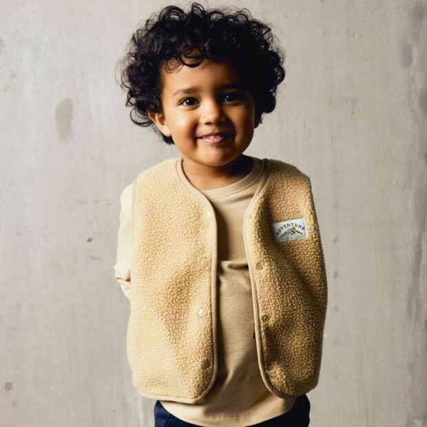 name it Teddyfleece Weste - Sesame