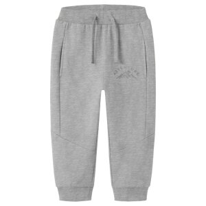 name it angeraute regular fit Jogginghose - Grey Melange