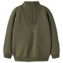 name it angerauter Sweater mit Halb Reißverschluss - Olive Night