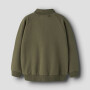 name it angerauter Sweater mit Halb Reißverschluss - Olive Night