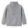 name it angerauter Sweater mit Halb Reißverschluss - Grey Melange