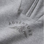 name it angerauter Sweater mit Halb Reißverschluss - Grey Melange