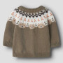 name it Baby Strickjacke Bär - Mermaid grün
