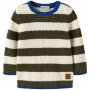 name it Biobaumwoll Strickpullover Streifen - Olive Night