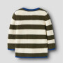 name it Biobaumwoll Strickpullover Streifen - Olive Night