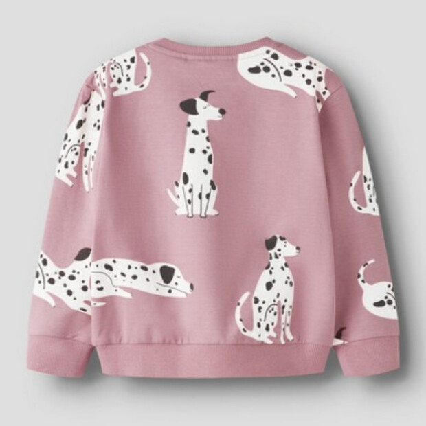 name it angerauter Sweatpullover Dalmatiner - Lilas