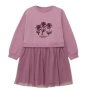 S.Oliver Sweatshirt-Kleid mit Glitzer-Applikation und Tüllrock - dusty rose