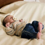 name it Baby Biobaumwoll Strickpullover - Peyote Melange