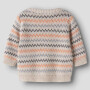 name it Baby Biobaumwoll Strickpullover - Peyote Melange