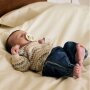 name it Baby Biobaumwoll Strickpullover - Peyote Melange 68