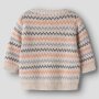name it Baby Biobaumwoll Strickpullover - Peyote Melange 68