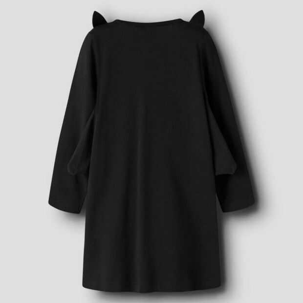 name it Biobaumwoll Halloween Kleid Fledermaus - black