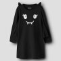 name it Biobaumwoll Halloween Kleid Fledermaus - black