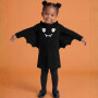 name it Biobaumwoll Halloween Kleid Fledermaus - black
