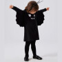 name it Biobaumwoll Halloween Kleid Fledermaus - black