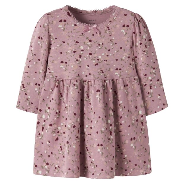 name it Baby Kleidchen Blumenmuster - Lilas