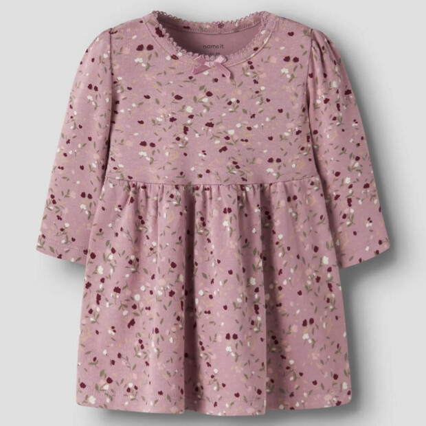 name it Baby Kleidchen Blumenmuster - Lilas