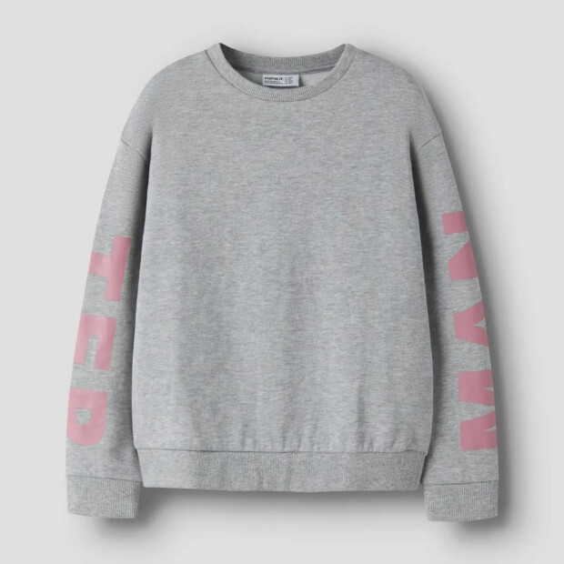 name it relaxed fit Sweatshirt - Grey Melange