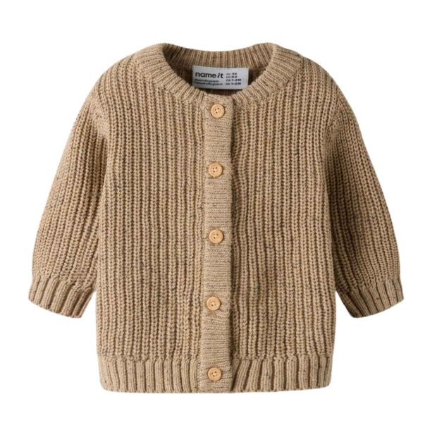 name it Ripp Strickjacke - Sesame