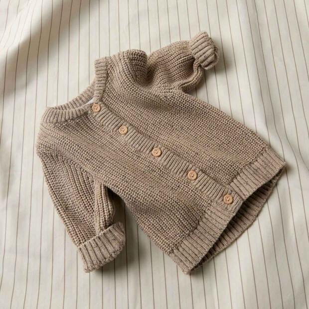 name it Ripp Strickjacke - Sesame