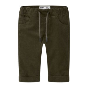 name it Baby Cord Hose - Olive Night