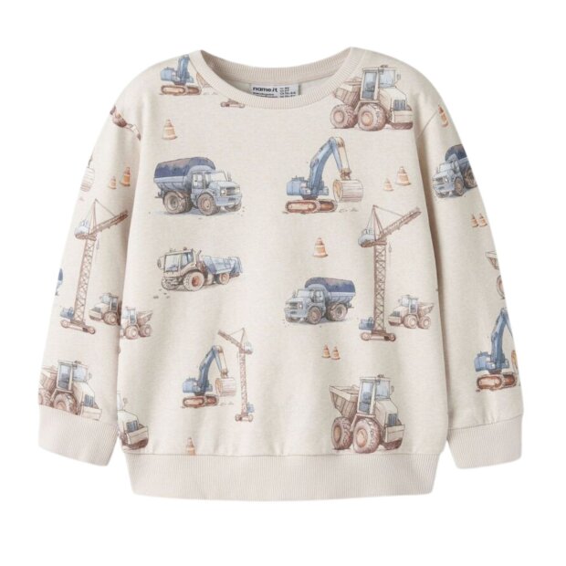 name it angerauter reg fit Sweatpullover Bautelle - Peyote Melange