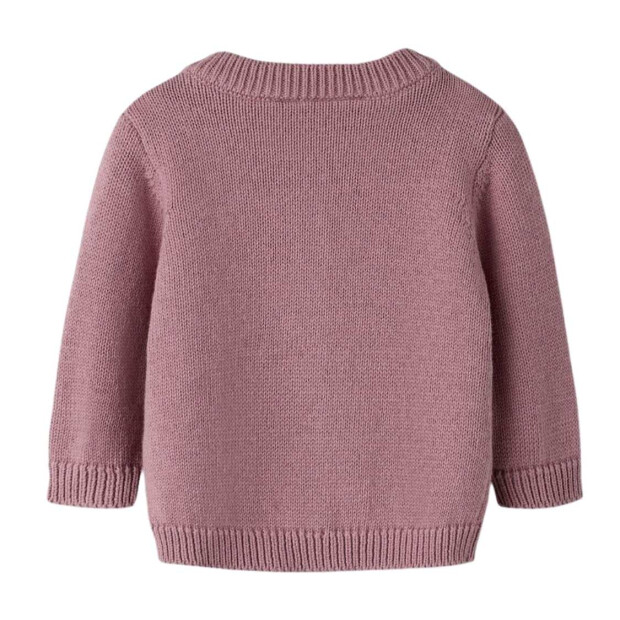 name it Baby Biobaumwoll Strickjacke Luftballons - Lilas
