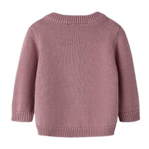 name it Baby Biobaumwoll Strickjacke Luftballons - Lilas