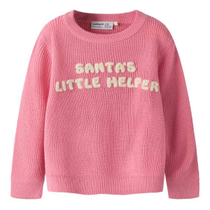 name it Weihnachten Strickpullover santas little helper -...
