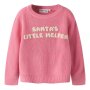 name it Weihnachten Strickpullover santas little helper - wild rose