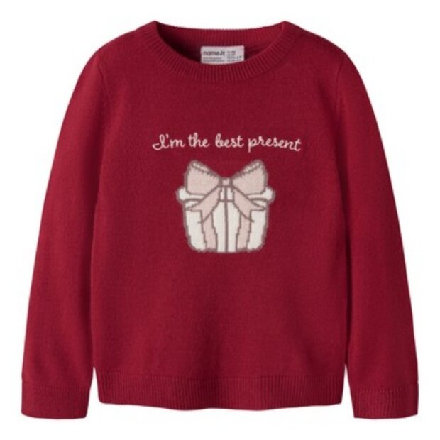 name it Weihnachten Strickpullover Geschenk - Red Dahlia