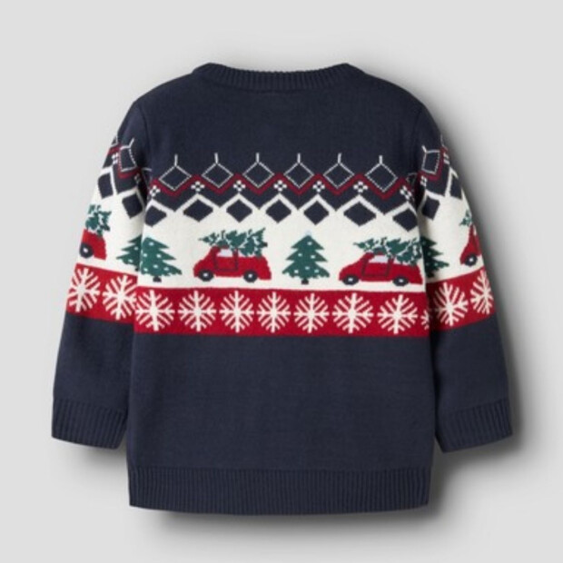 name it Weihnachten Strickpullover - navy blazer