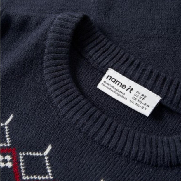 name it Weihnachten Strickpullover - navy blazer