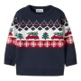 name it Weihnachten Strickpullover - navy blazer